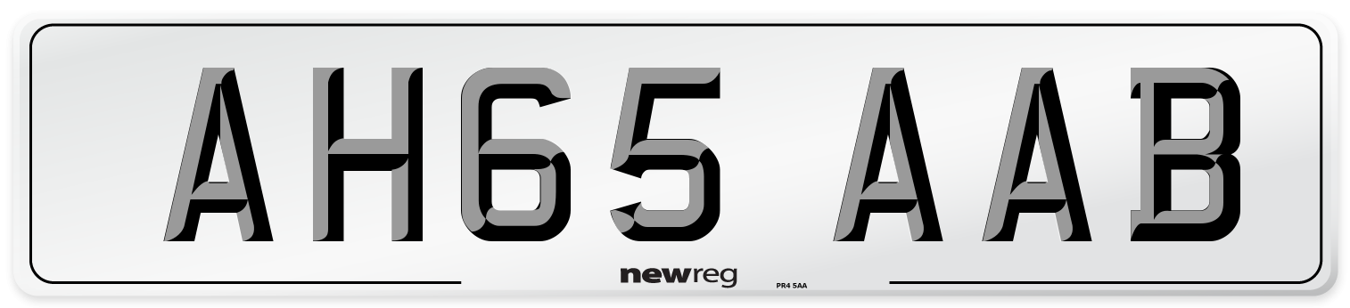 AH65 AAB Number Plate from New Reg